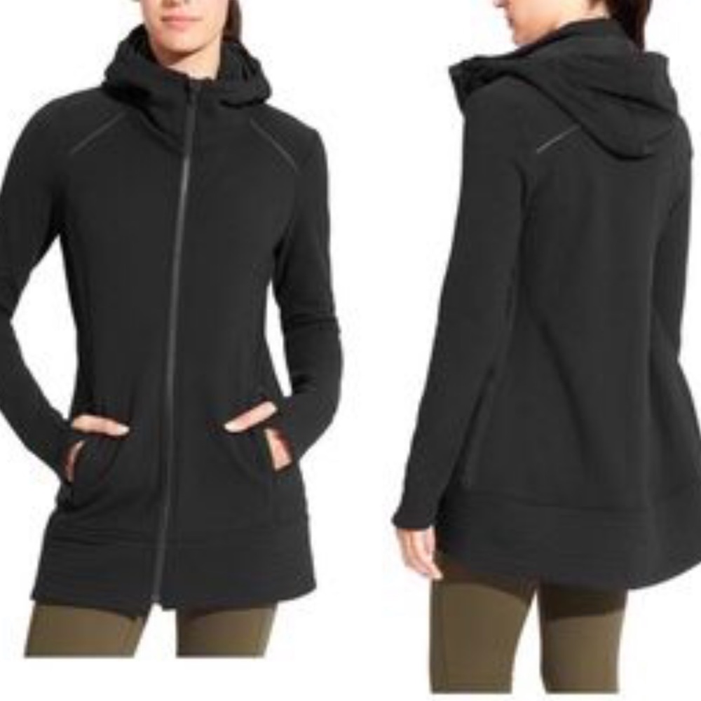 Athleta CYA Stronger Fleece Hooded Coat